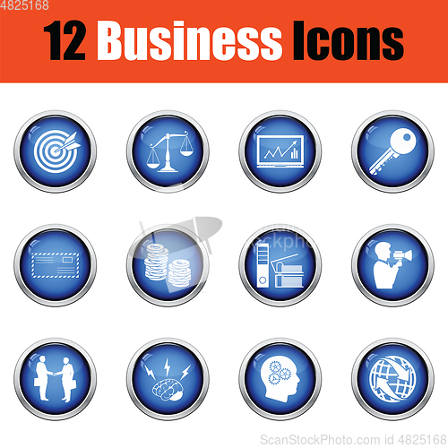 Image of Business icon set. 