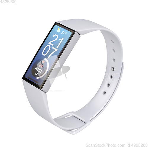 Image of White fitness tracker