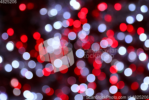 Image of Bright unfocused  lights holiday background