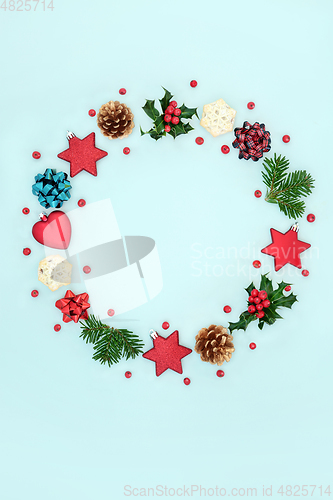 Image of Festive Abstract Decorative Wreath