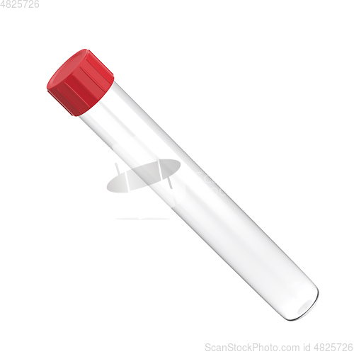 Image of Test tube with red cap