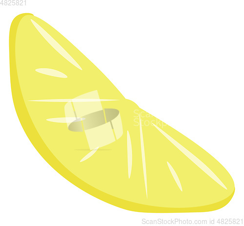 Image of Slice of a lemon vector or color illustration