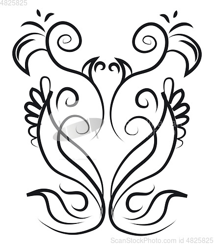 Image of Ornamented pattern vector or color illustration