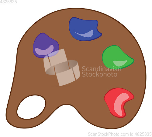 Image of A palette vector or color illustration