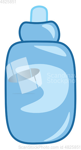 Image of A blue bottle with a sipper vector or color illustration