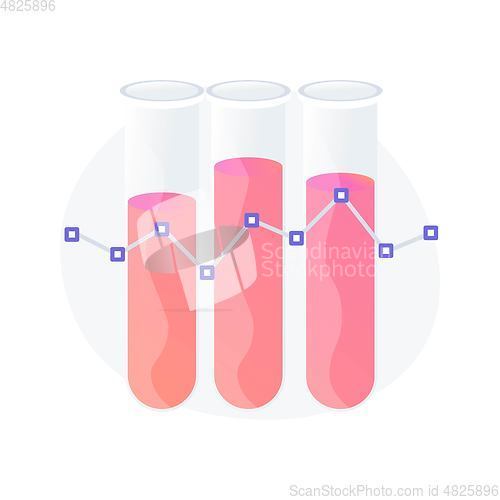 Image of Blood analysis vector concept metaphor