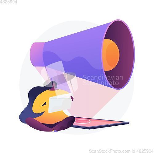 Image of Social media marketing vector concept metaphor