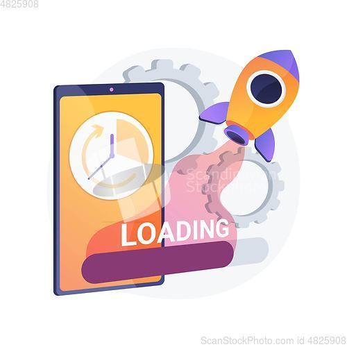 Image of Loading speed boost vector concept metaphor