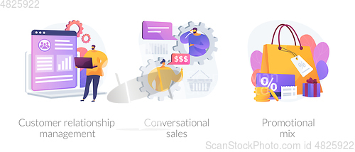 Image of Selling techniques vector concept metaphors