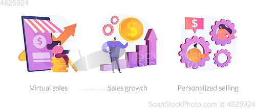 Image of Sales manager vector concept metaphors