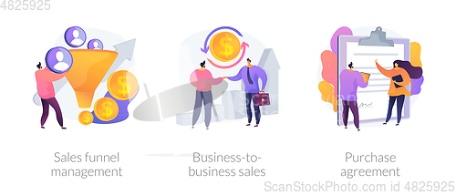 Image of Sales management vector concept metaphors