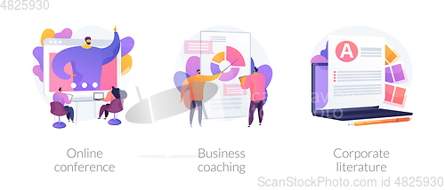Image of Business education vector concept metaphors.