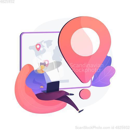 Image of Worldwide delivery service vector concept metaphor