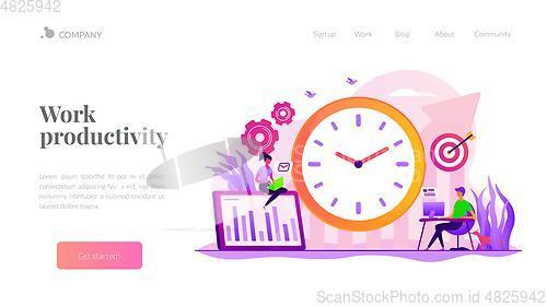 Image of Productivity landing page template