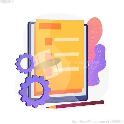 Image of Online document form vector concept metaphor