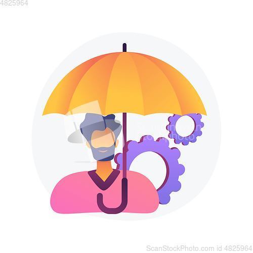 Image of Life insurance vector concept metaphor.