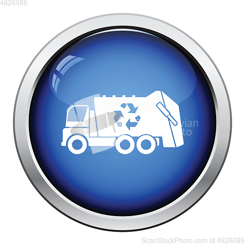 Image of Garbage car recycle icon
