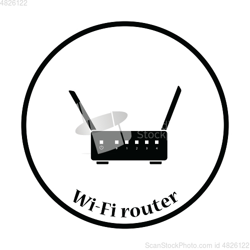 Image of Wi-Fi router icon Vector illustration