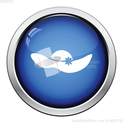 Image of Elegant woman hat icon