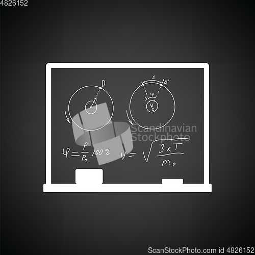 Image of Classroom blackboard icon