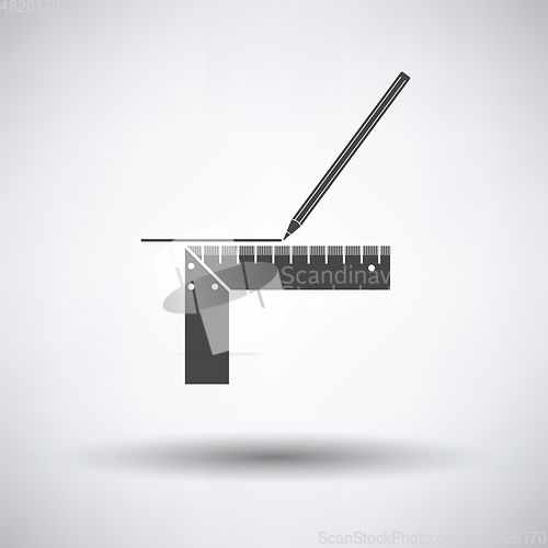 Image of Pencil line with scale icon