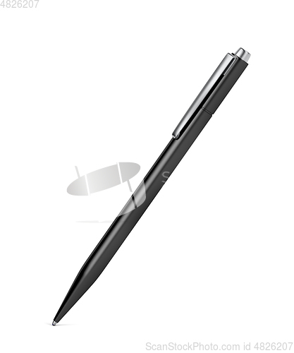 Image of Black plastic pen