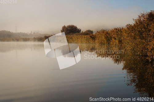 Image of beautiful lake morning view