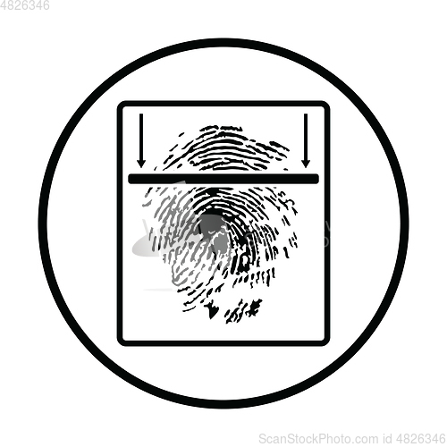 Image of Fingerprint scan icon