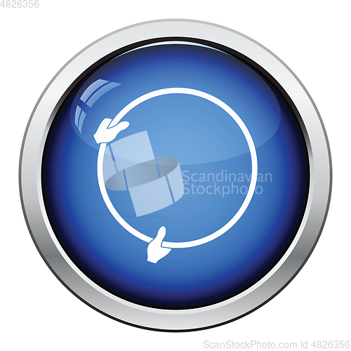 Image of Icon of hand holding photography reflector