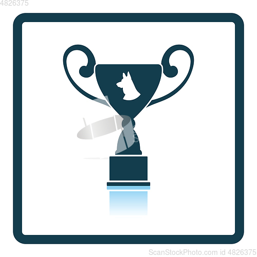 Image of Dog prize cup icon