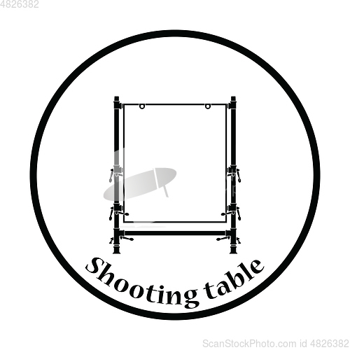 Image of Icon of table for object photography