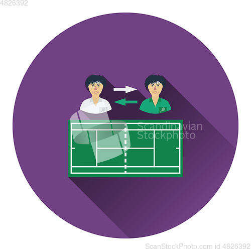 Image of Tennis side changing icon