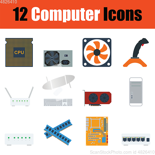 Image of Computer icon set