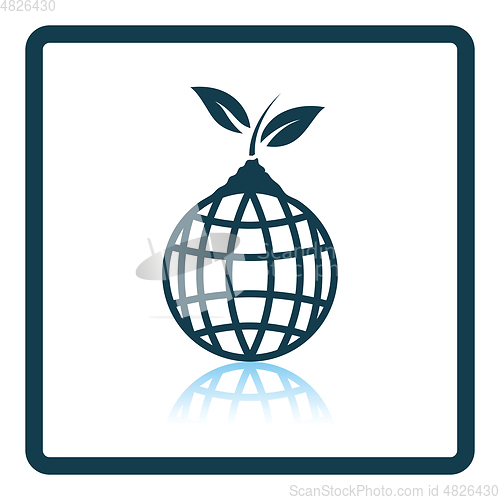 Image of Planet with sprout icon