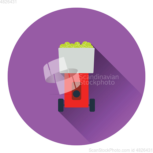 Image of Tennis serve ball machine icon