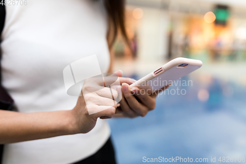 Image of Woman use of cellphone