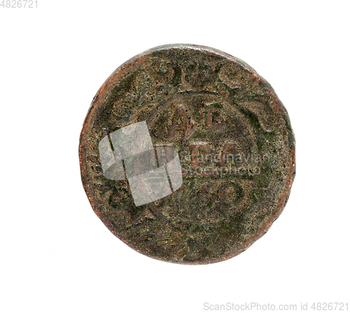 Image of Isolated coin, close-up
