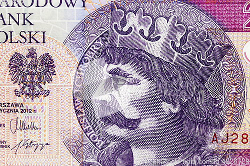 Image of twenty zloty close up