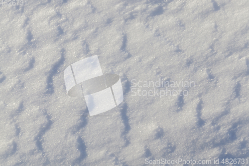 Image of Snow drifts in winter