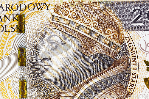 Image of Polish Zloty closeup