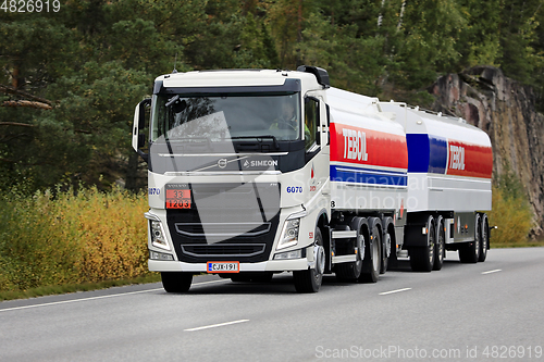 Image of Volvo FH Fuel Tanker on Road