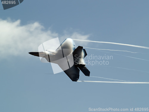 Image of F-22 rapid turn
