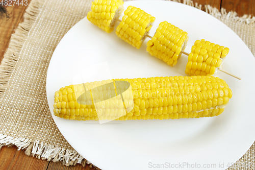 Image of dish with boiled corns