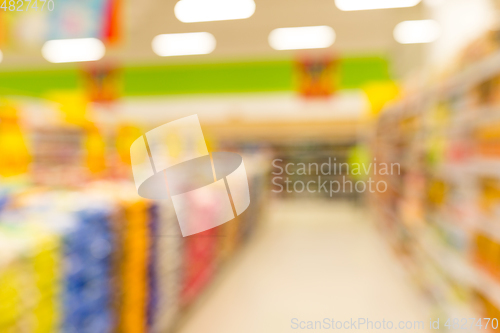 Image of Supermarket blurred background
