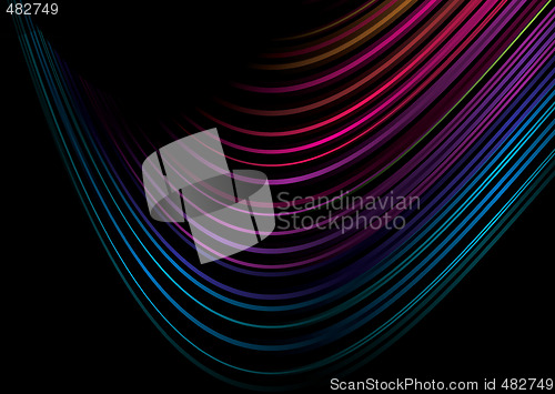 Image of rainbow crazy swirl