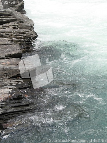 Image of grey rock and river