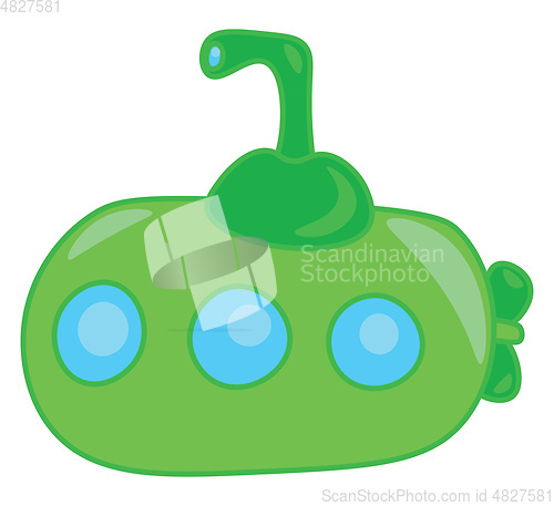 Image of A submarine toy for kids vector or color illustration