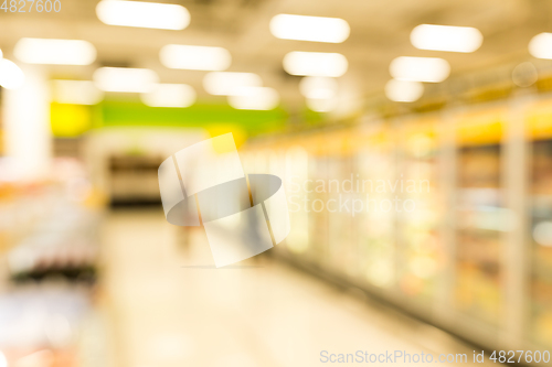 Image of Blurred of supermarket