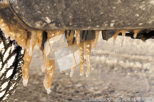 Image of Dirty car, winter