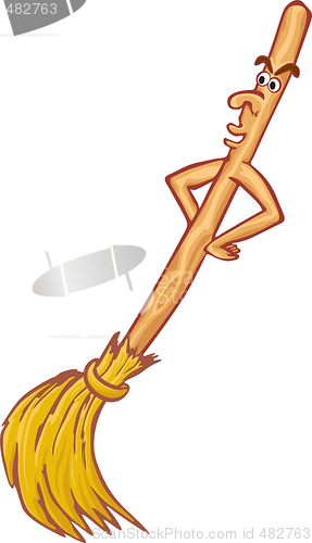 Image of Cartoon broom